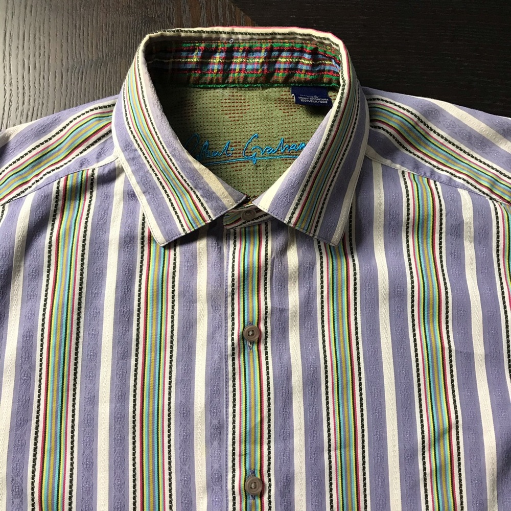 ROBERT GRAHAM LONG SLEEVE BUTTON DOWN SIZE MEDIUM